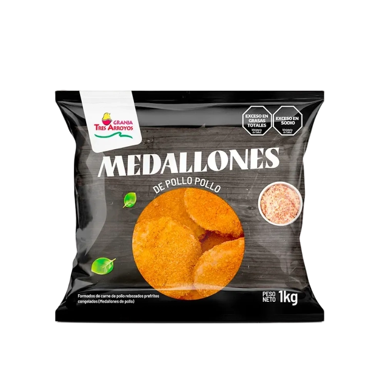 Medallones de Pollo 3 Arroyos 1kg