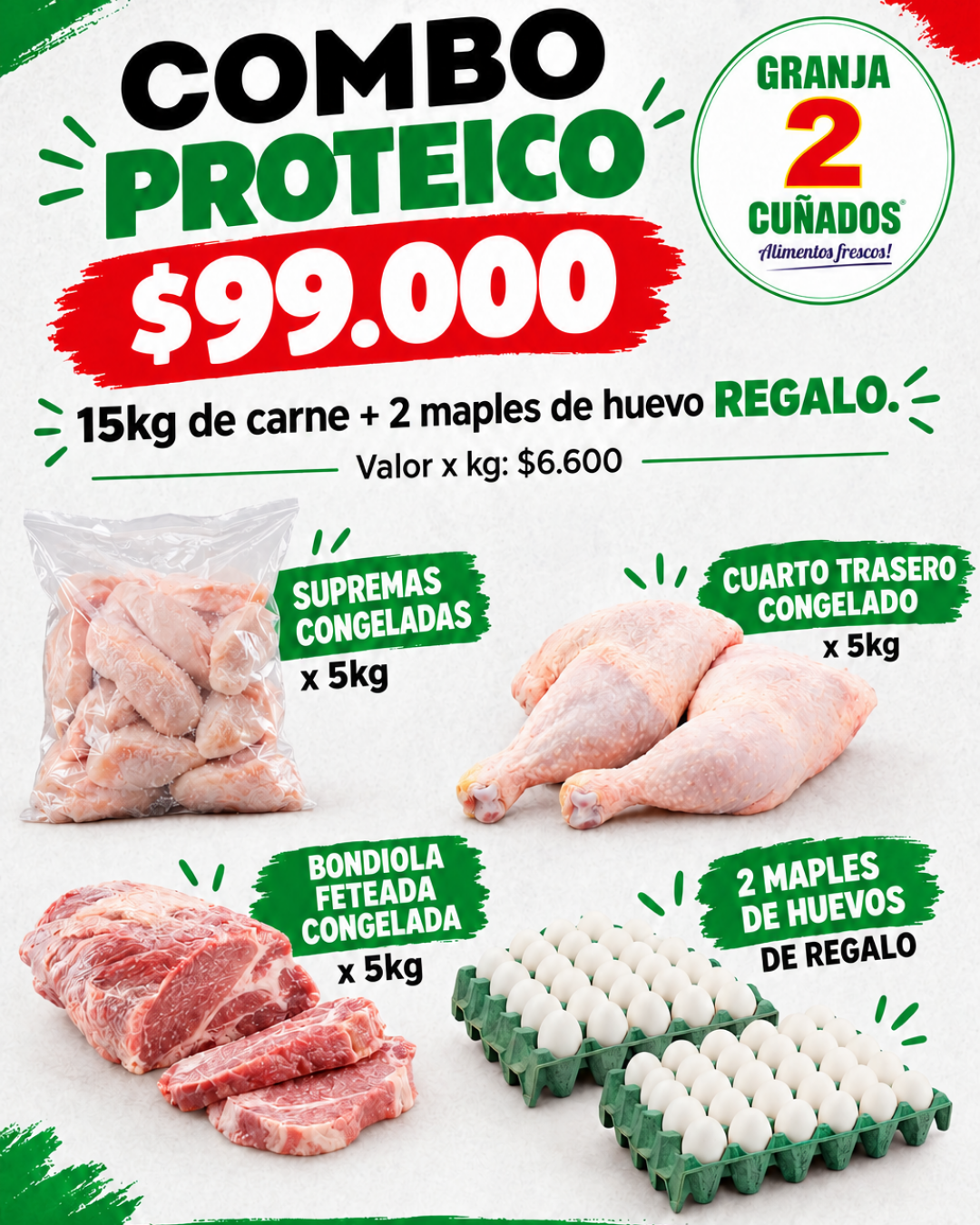 COMBO PROTEICO X 15KG